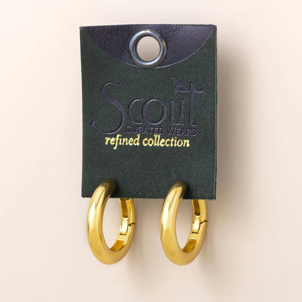 Refined Earring Collection - Medium Stellar Hoop in Gold