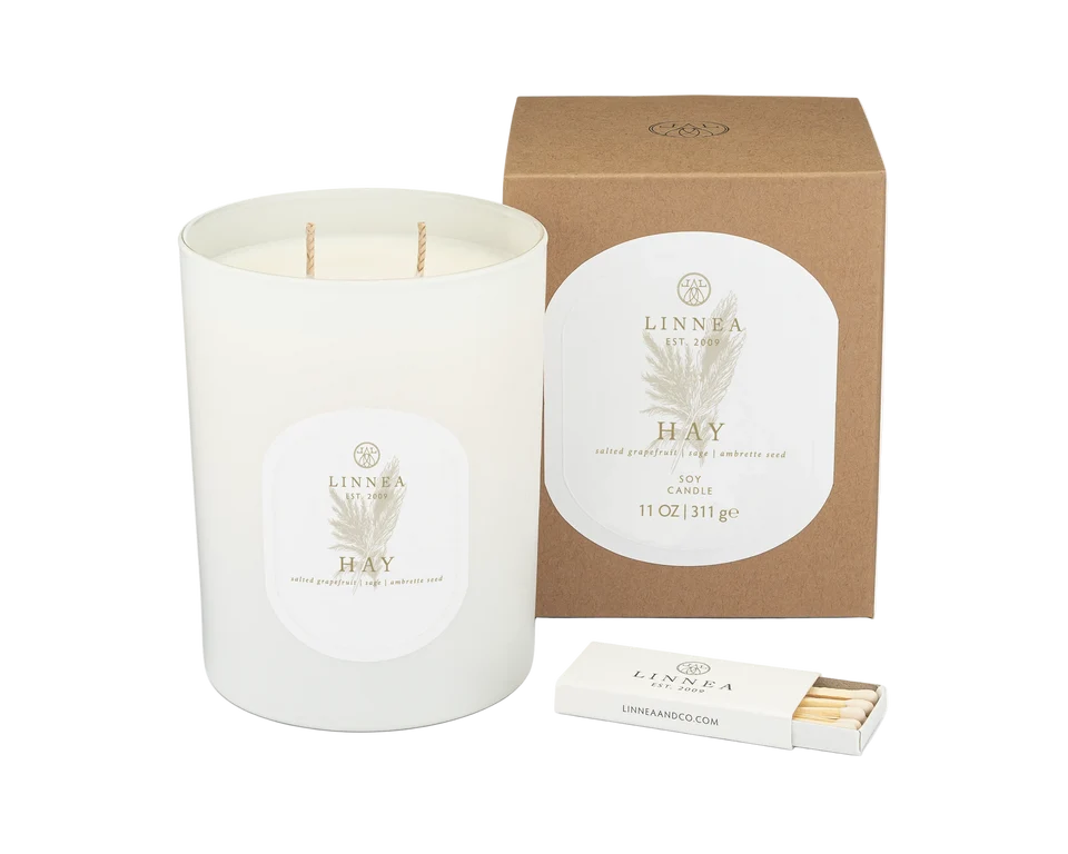 Linnea Hay 2-wick Candle