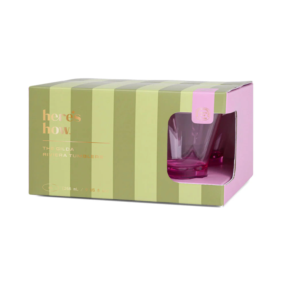 The Gilda Tumbler in Lilac (Set Of 4)