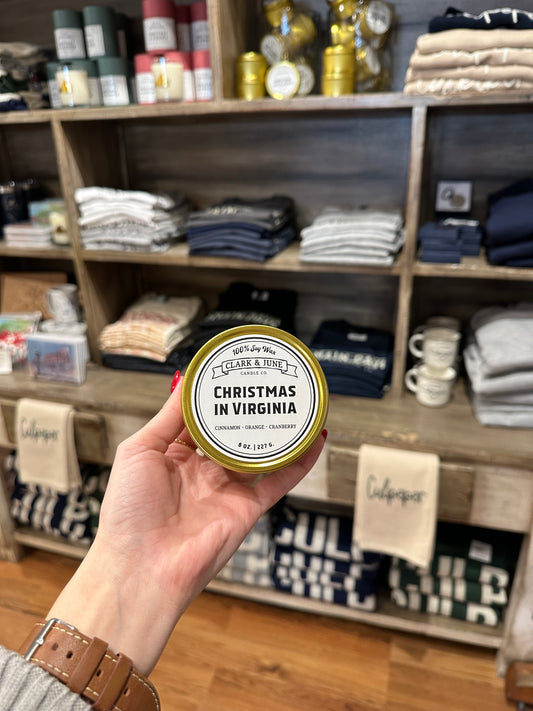 Virginia Christmas Travel Tin | Cinnamon, Orange & Cranberry
