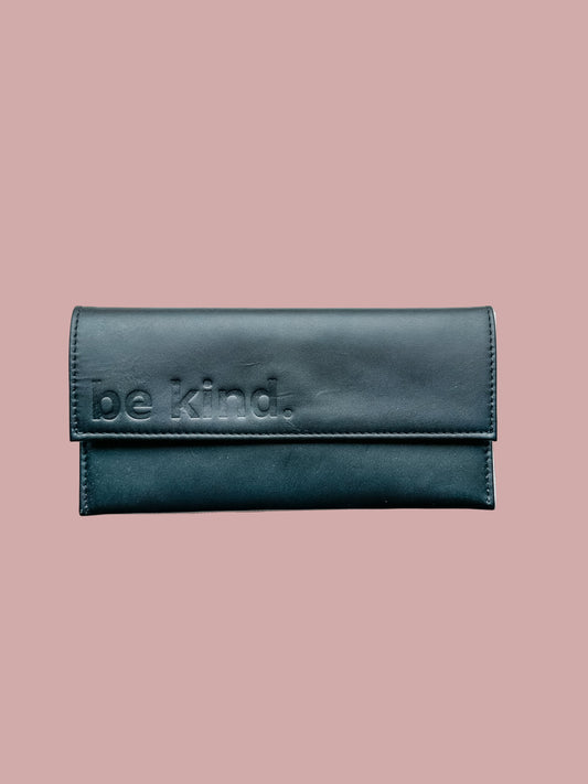 GR be kind. Sunglasses Case in Black