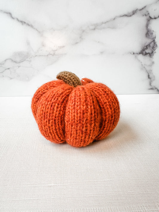 Knit Pumpkin in Orange