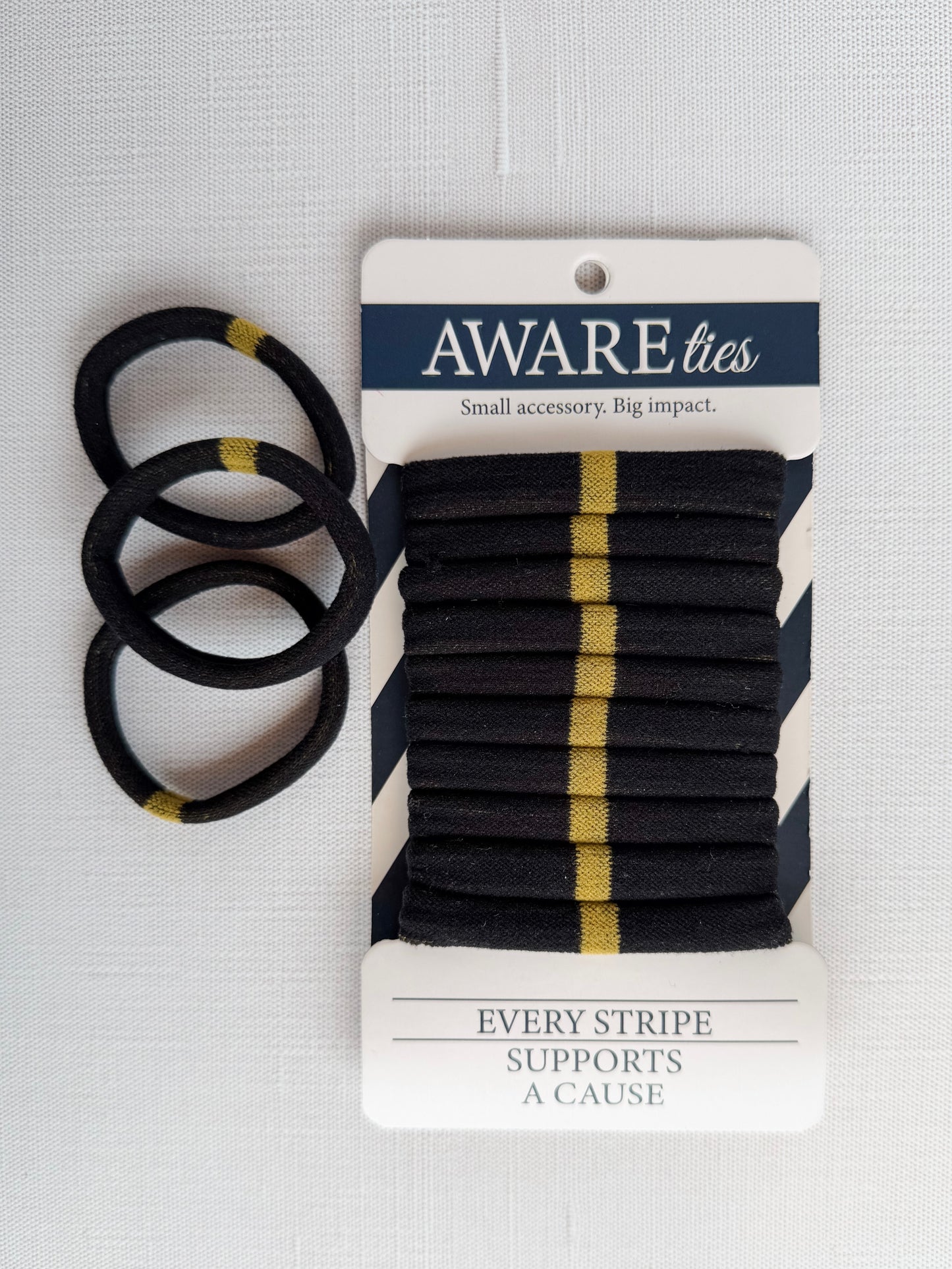 AWAREties | Yellow Stripe – Mental Health Awareness Pack