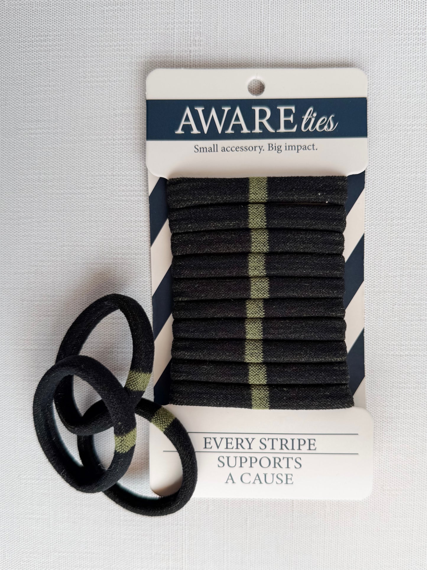 AWAREties | Green Stripe – Animal Rescue & Welfare Pack