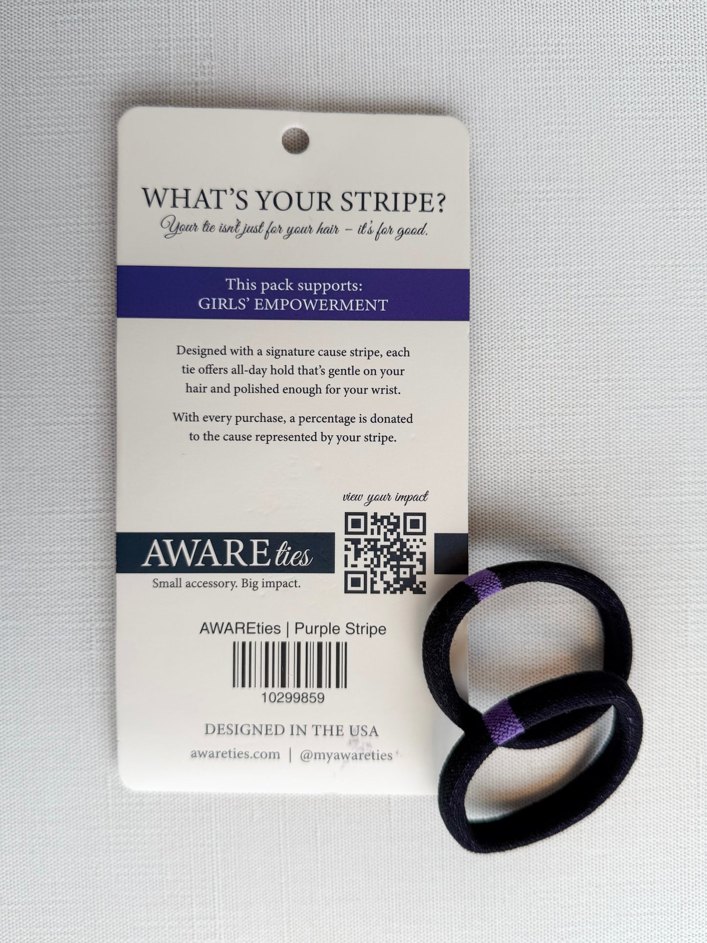 AWAREties | Purple Stripe – Girls’ Empowerment Pack