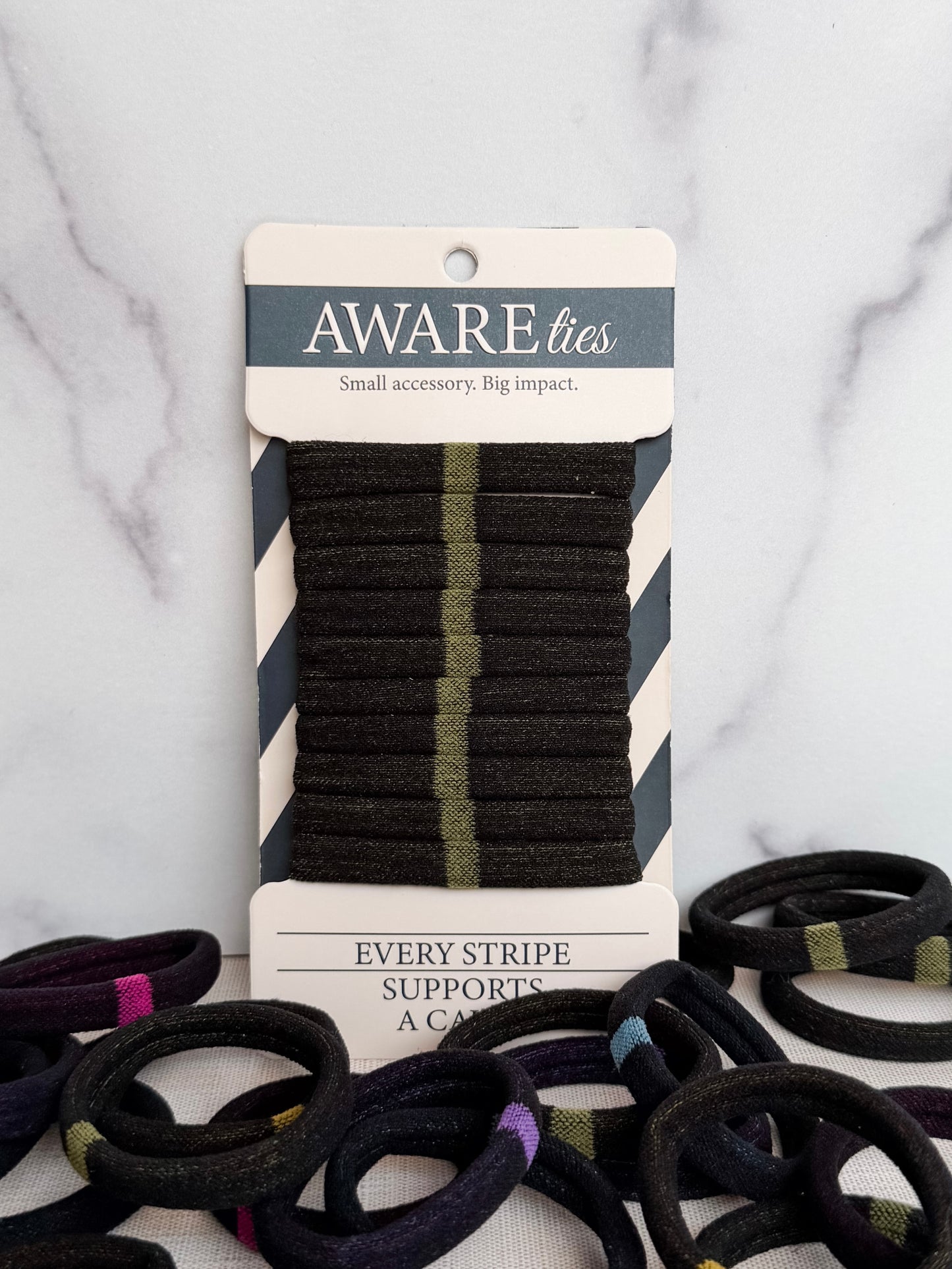 AWAREties | Green Stripe – Animal Rescue & Welfare Pack