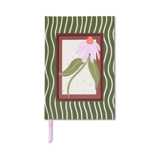 Framed Floral Journal in Coneflower