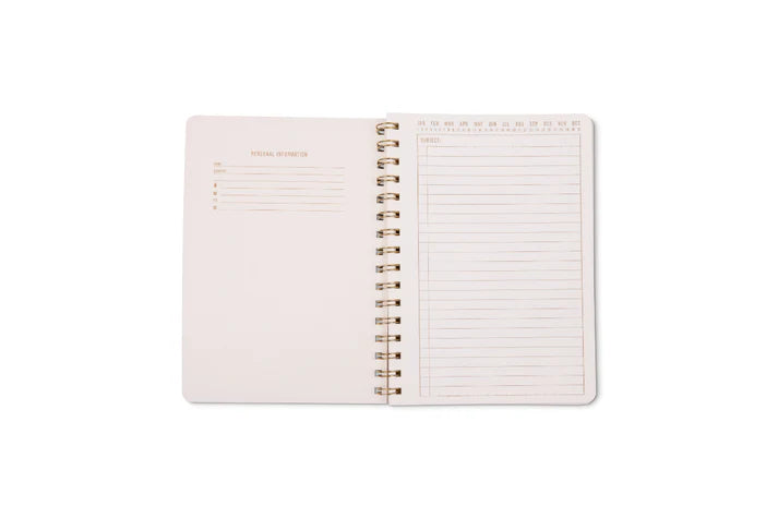 Tulip Twin Wire Notebook in Pinwheel Pink