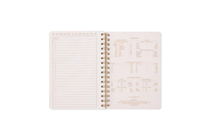Tulip Twin Wire Notebook in Green Lattice