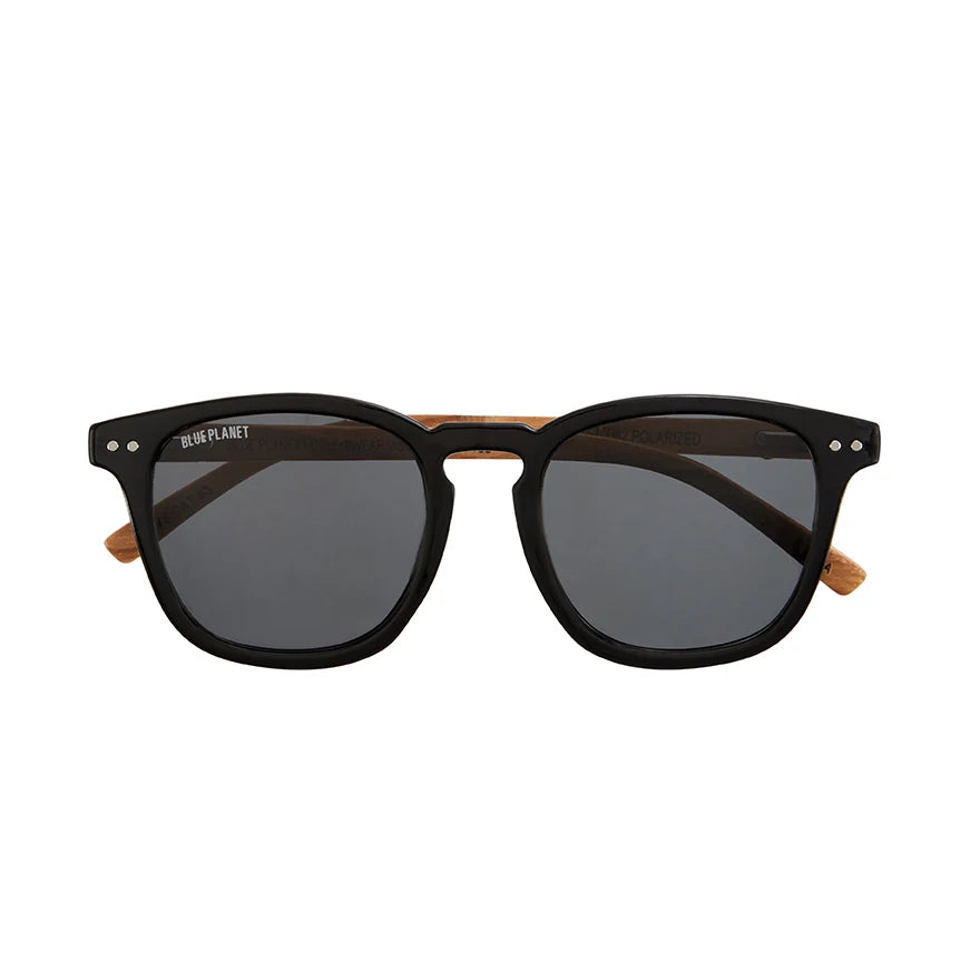 Kai Sunglasses in Onyx and Walnut Wood