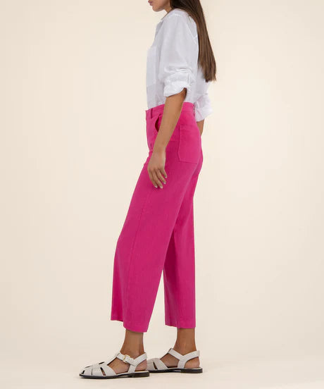 Topaz High Rise Wide Leg Pant (Fusha)