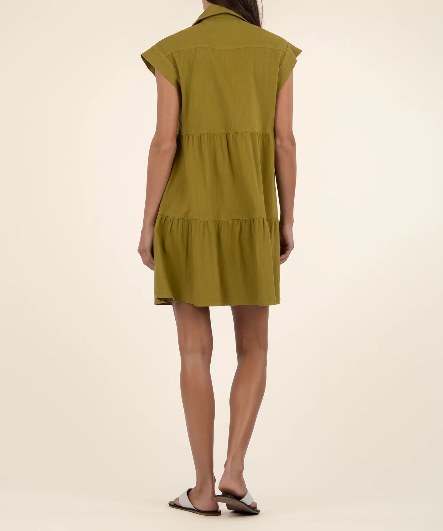 Estrella Drop Shoulder Dress (Green)
