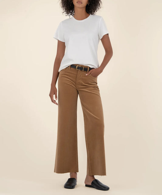 Meg High Rise Corduroy in Cognac