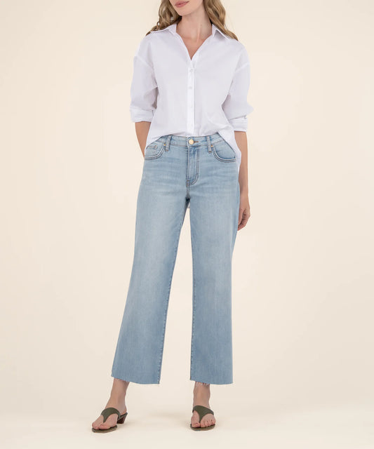 Charlotte High Rise culottes with Raw Hem (Block)