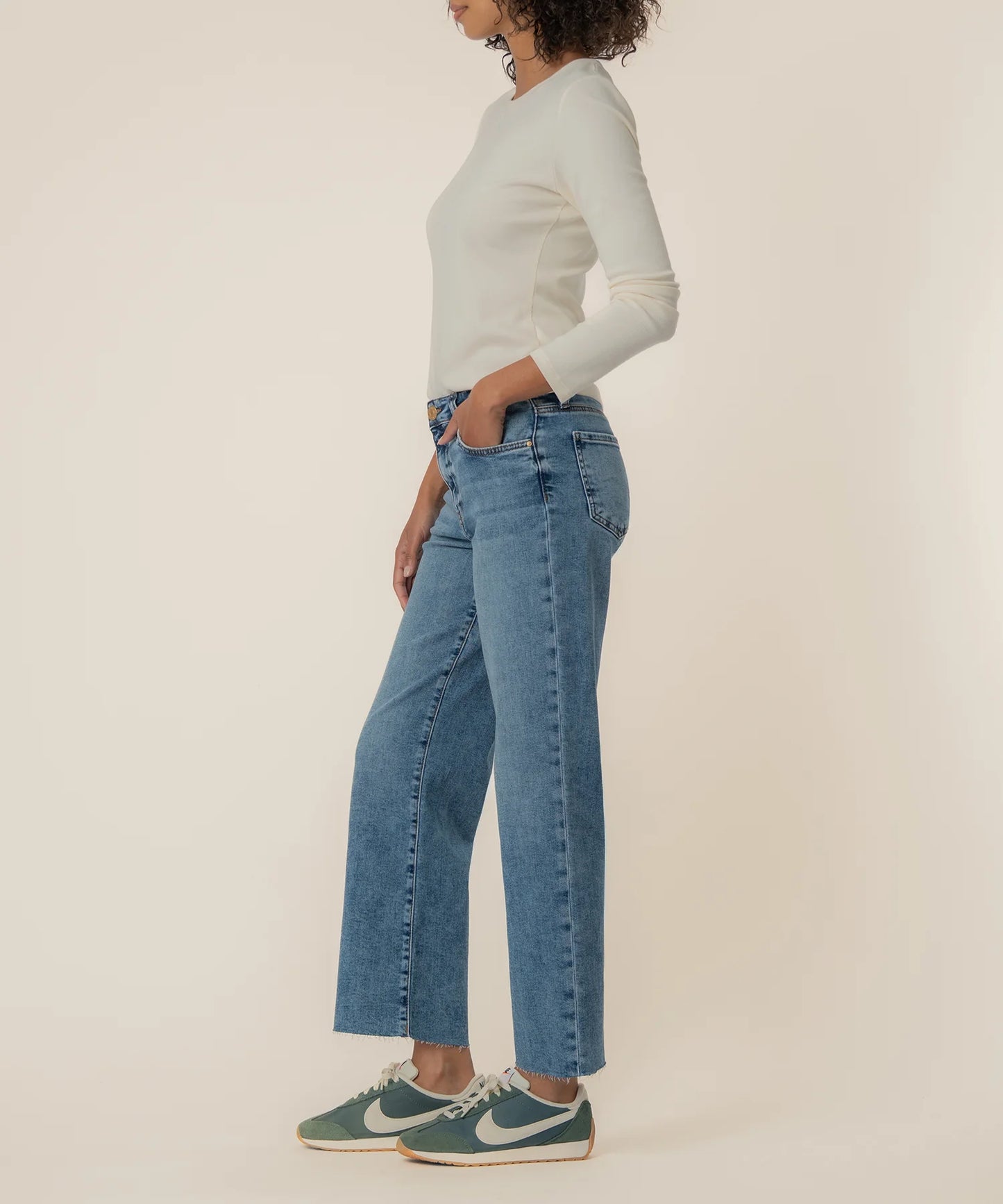 Charlotte High Rise with Raw Hem in Star