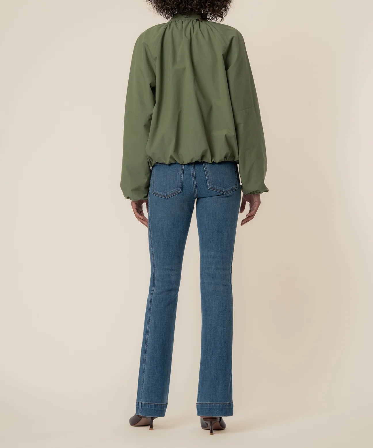 Lainey Bomber Jacket in Cedar Green