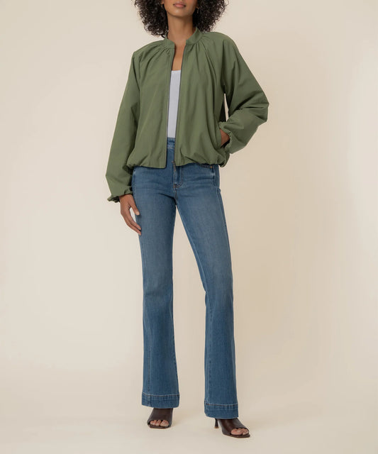 Lainey Bomber Jacket in Cedar Green