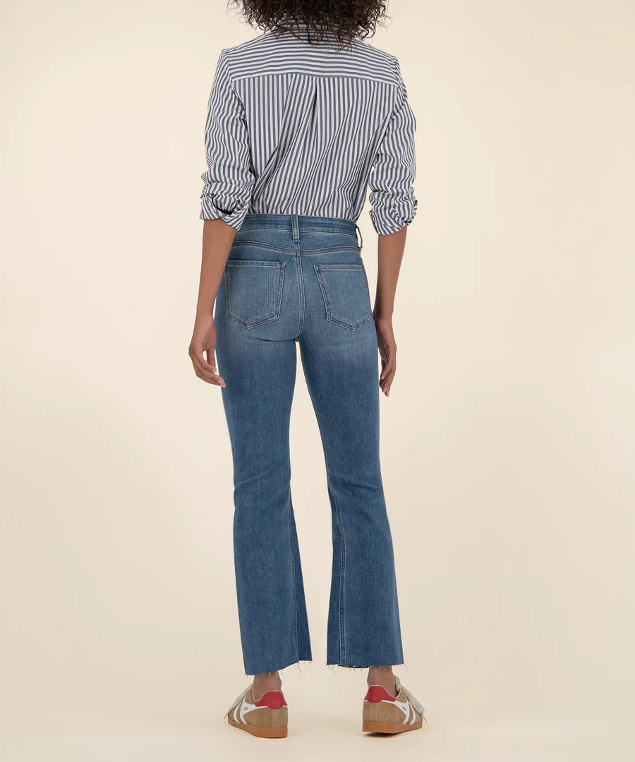 Kelsey Ankle Flare Jeans in Rigor
