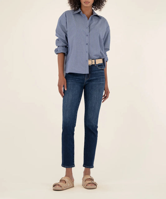 Reese High Rise Fab Ab Ankle Straight Reg Hem (Enchantment)