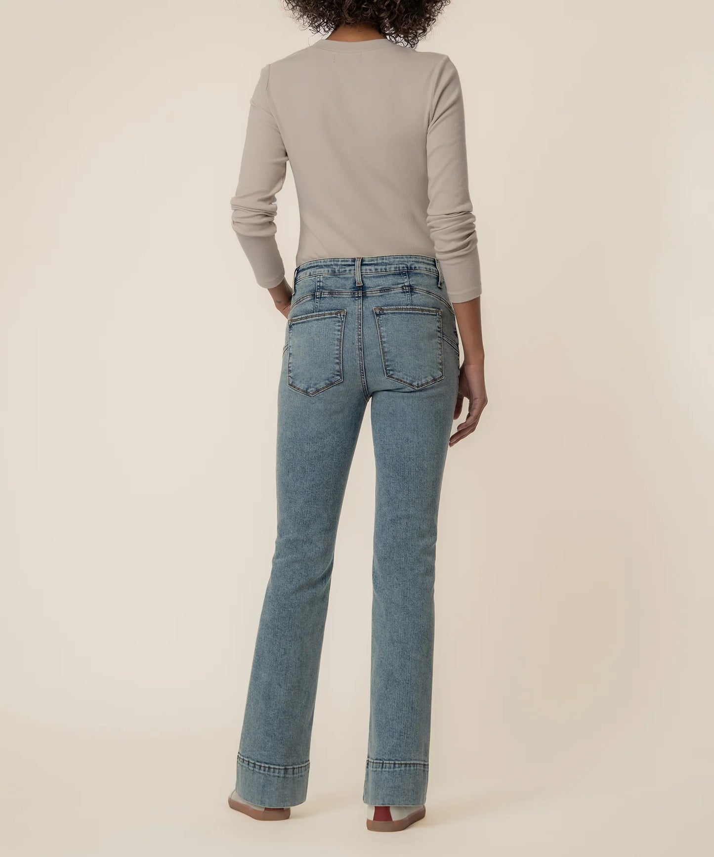 Stella High Rise Flare Jean in Curiosity