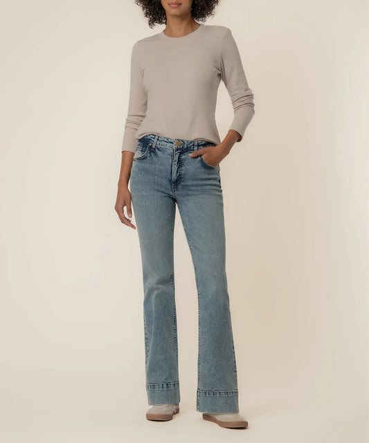 Stella High Rise Flare Jean in Curiosity