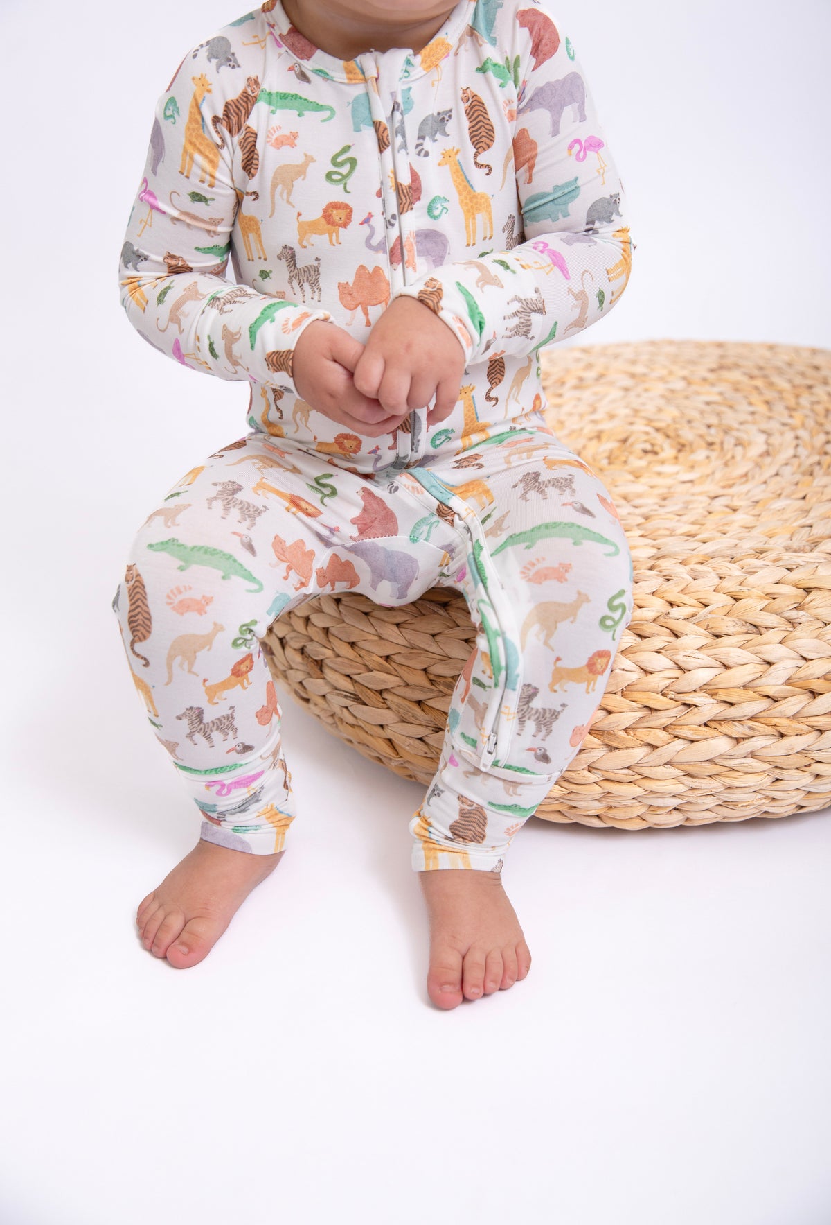 Zip Pajamas in Zoo Crew