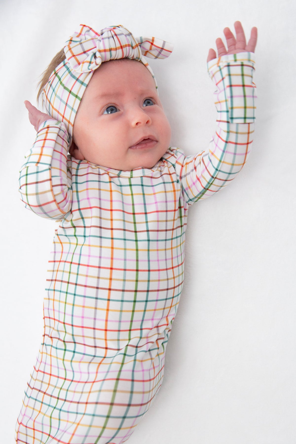 Knotted Gown in AJ Plaid