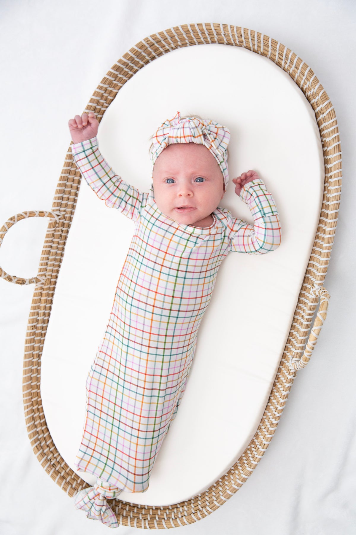 Knotted Gown in AJ Plaid
