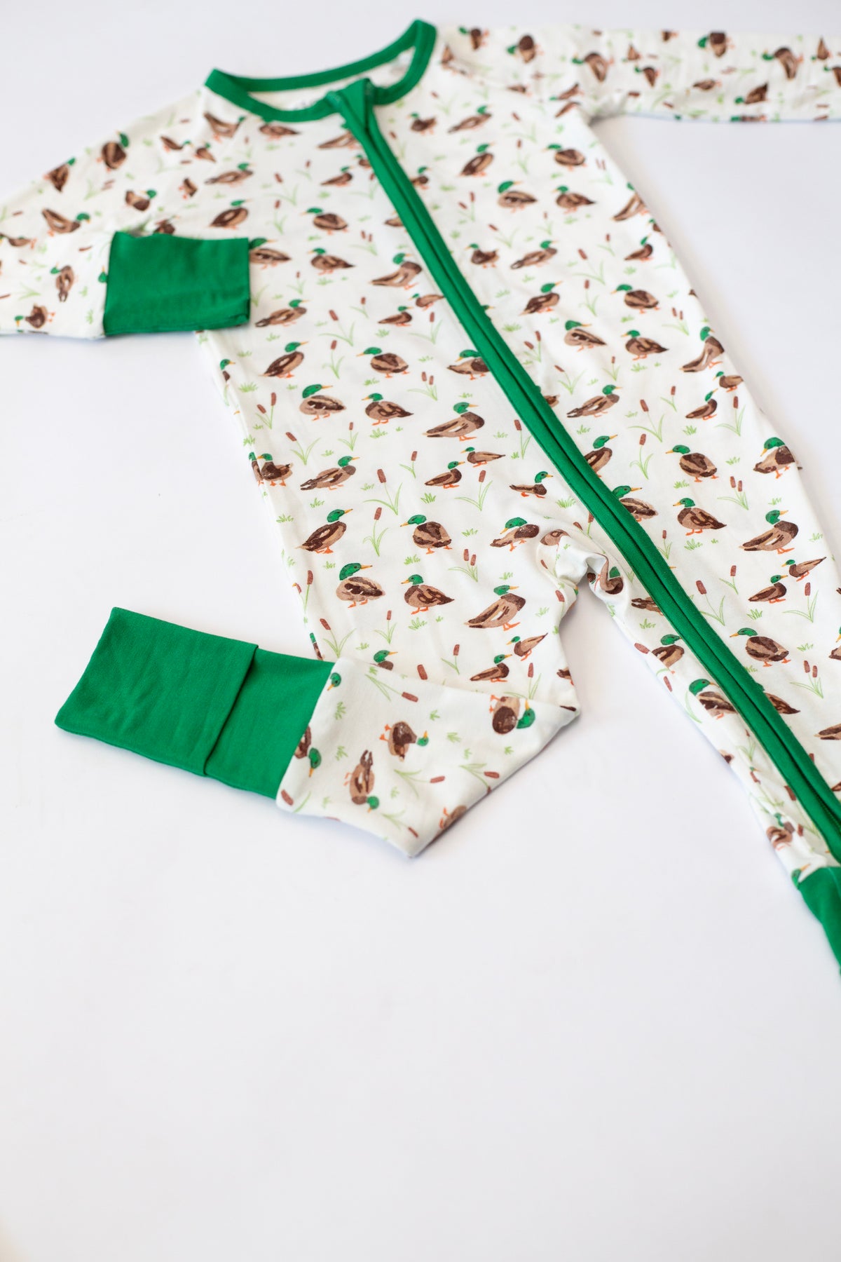 Zip Pajamas in Mallard Drake