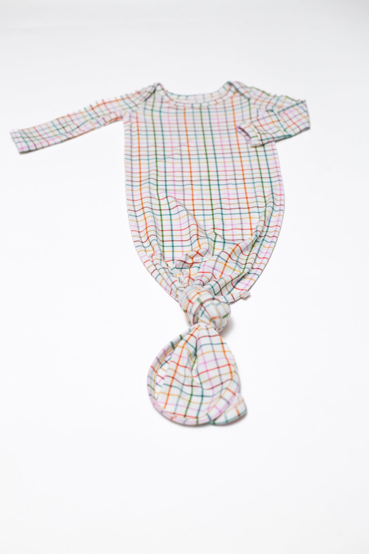 Knotted Gown in AJ Plaid