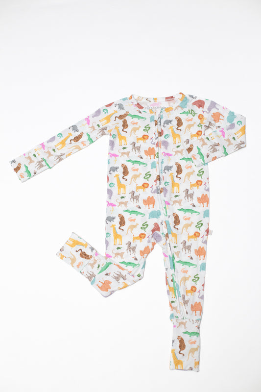 Zip Pajamas in Zoo Crew