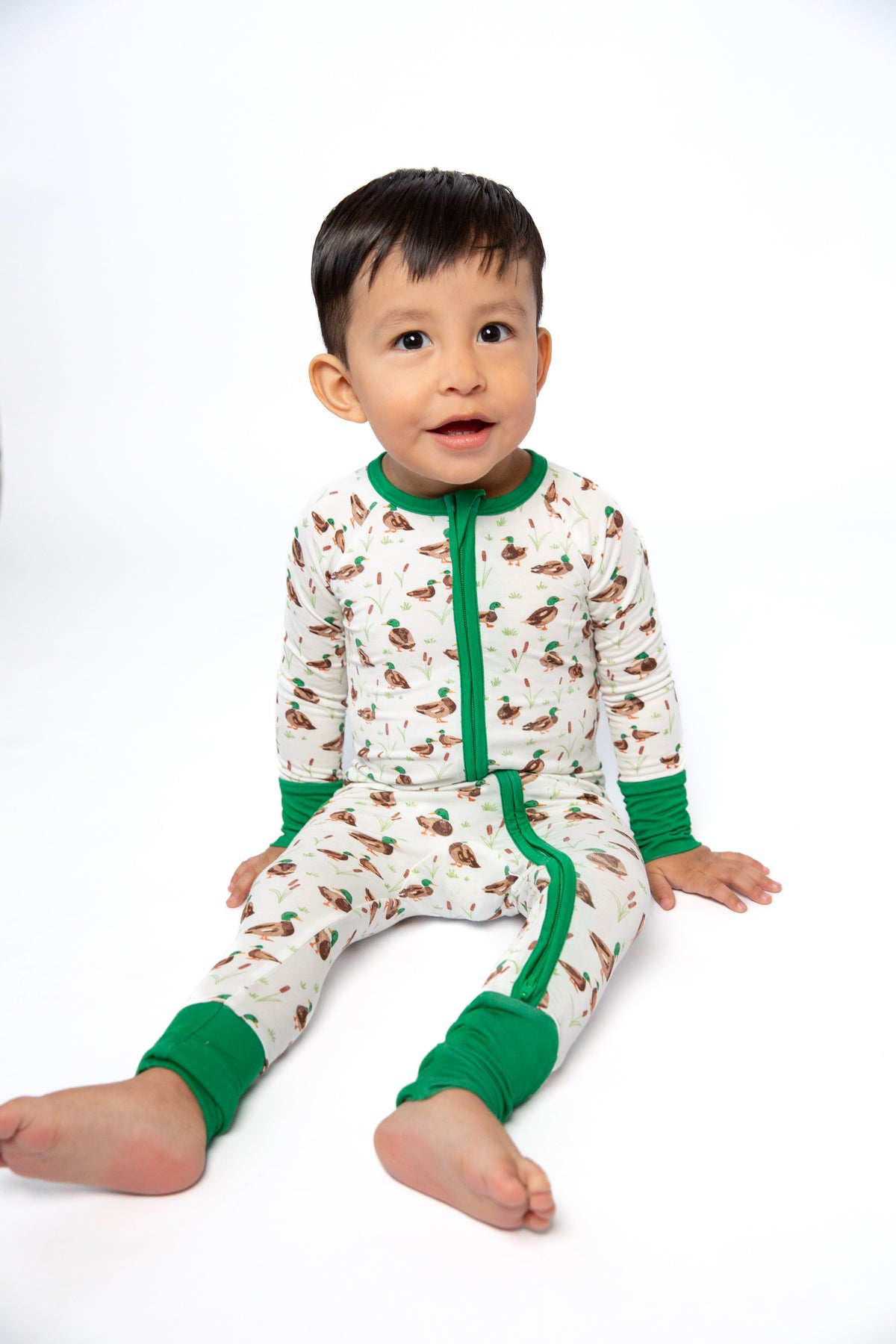 Zip Pajamas in Mallard Drake