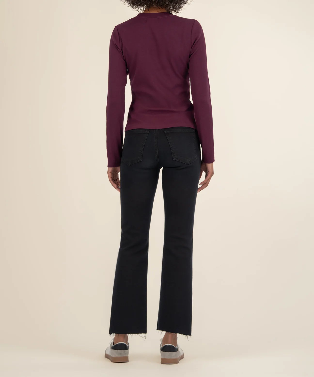 Noelie Scoop Neck Top in Berry
