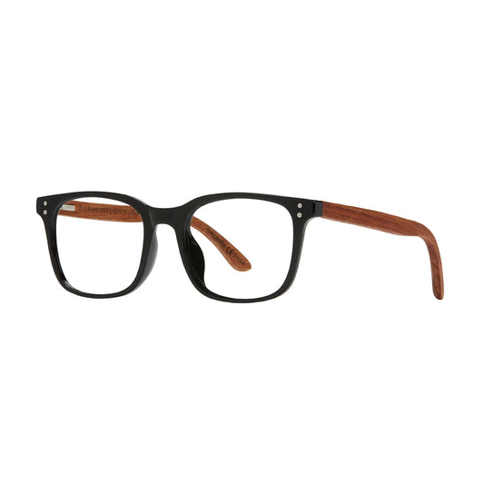 Nash Readers in Matte Onyx and Walnut Wood