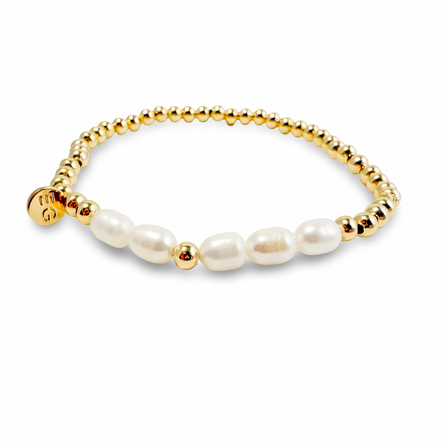 Morse Code Pearl & Gold Bracelet | HOPE