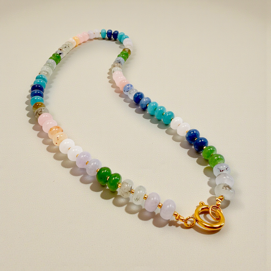 Color Pop Bold Gemstone Beaded Necklace
