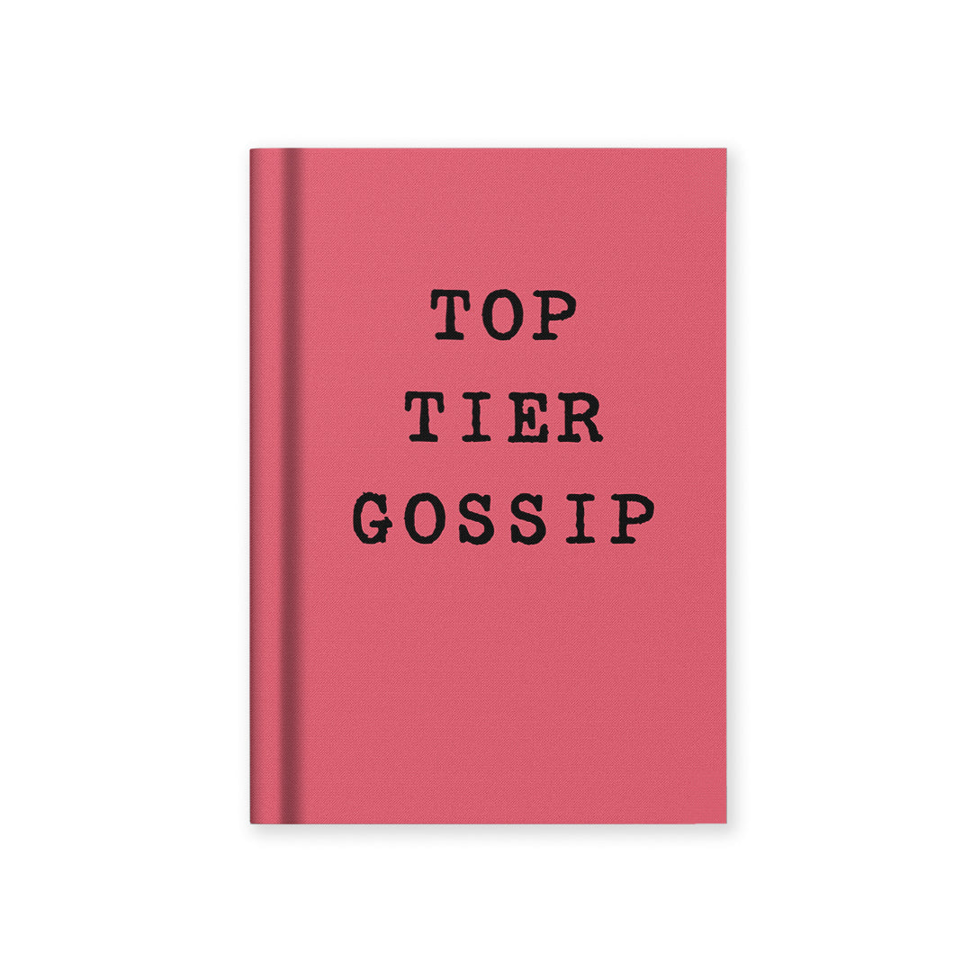 Top Tier Gossip A7 Fabric Hardback Notebook