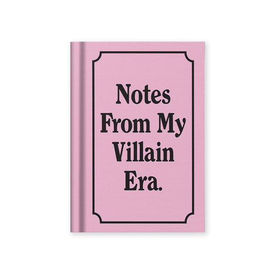 Notes from my Villain Era A7 Fabric Hardback Notebook