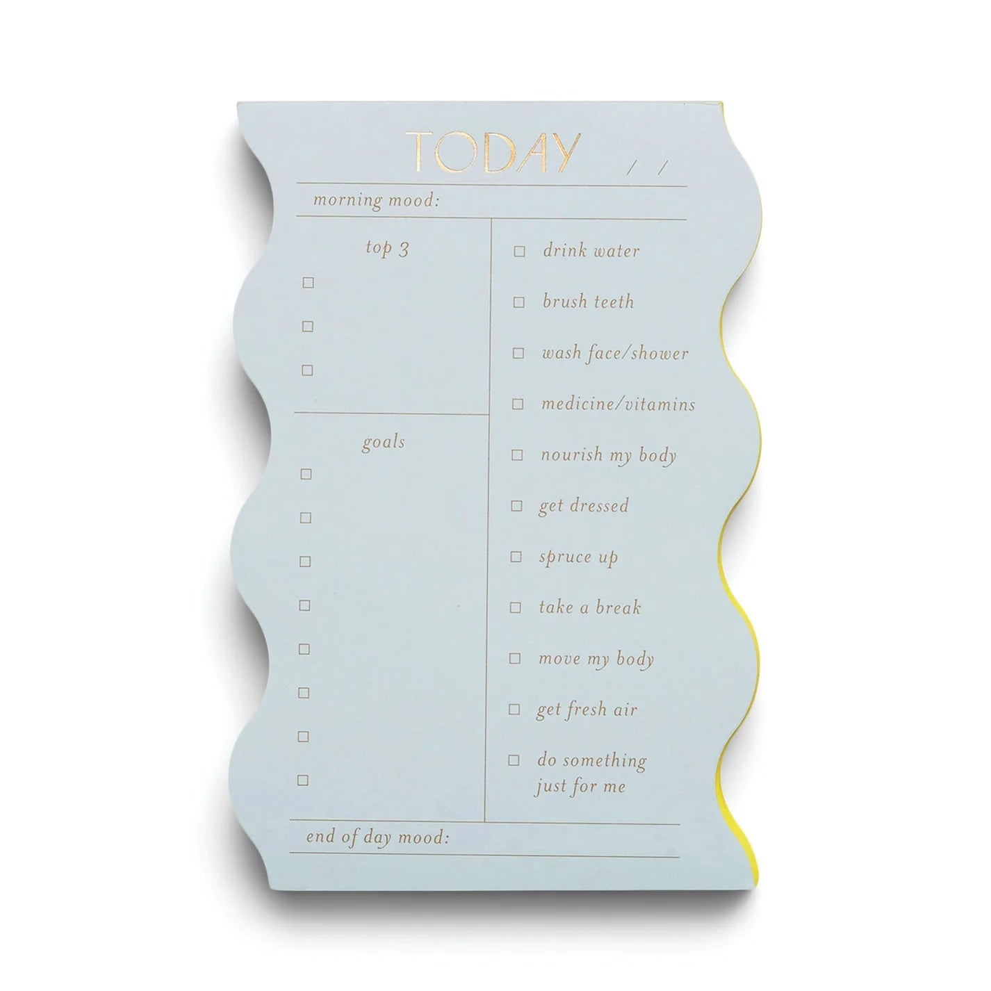 Wavy Daily Notepad - Cloud