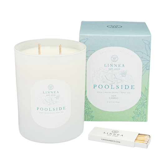 Linnea Poolside 2-wick Candle