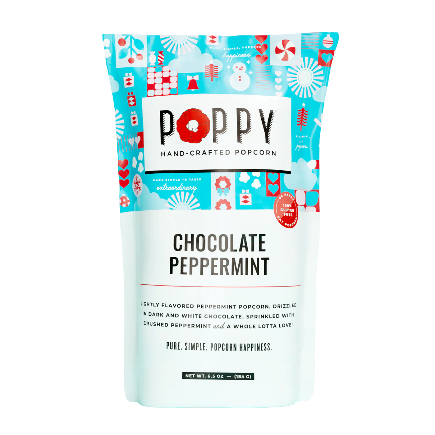 Chocolate Peppermint Bark Popcorn