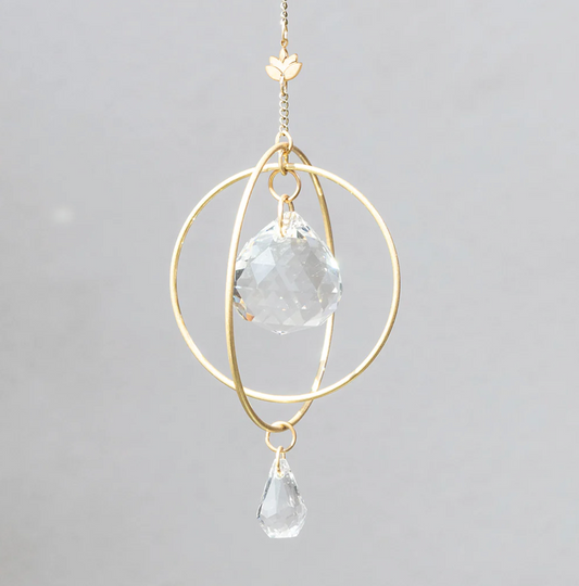 Mini Suncatcher - Lotus/Strength