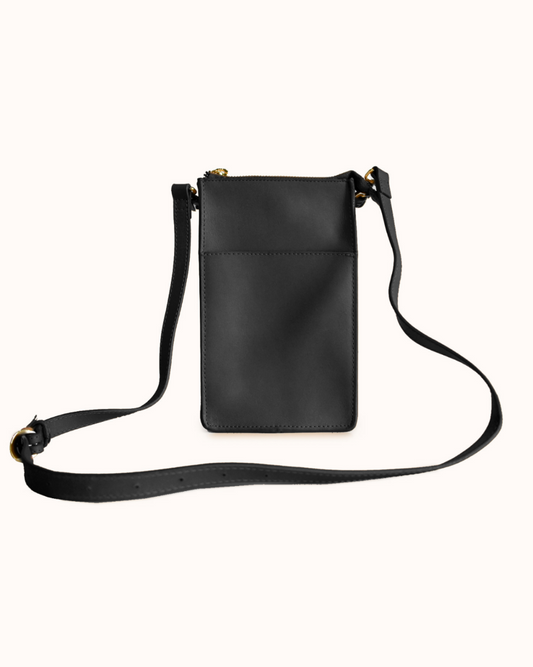 Maybelle Phone Crossbody Bag in Black