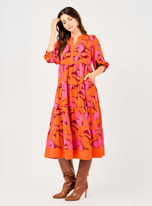 Cameron Dress in Fire