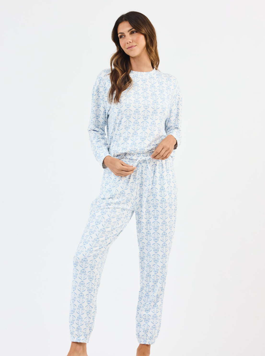 Sophie Pajama Pant Set in Palm