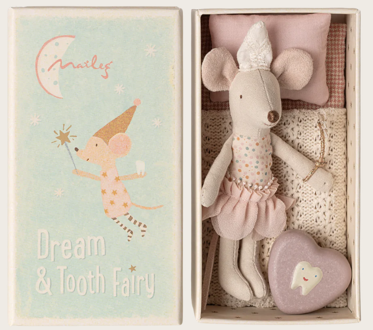 Tooth fairy mouse, Little Sister in matchbox