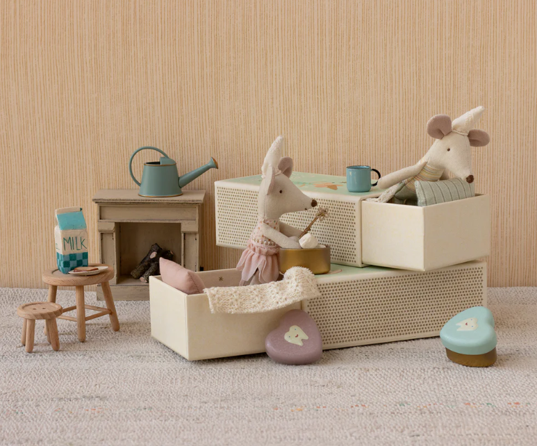Tooth fairy mouse, Little Sister in matchbox