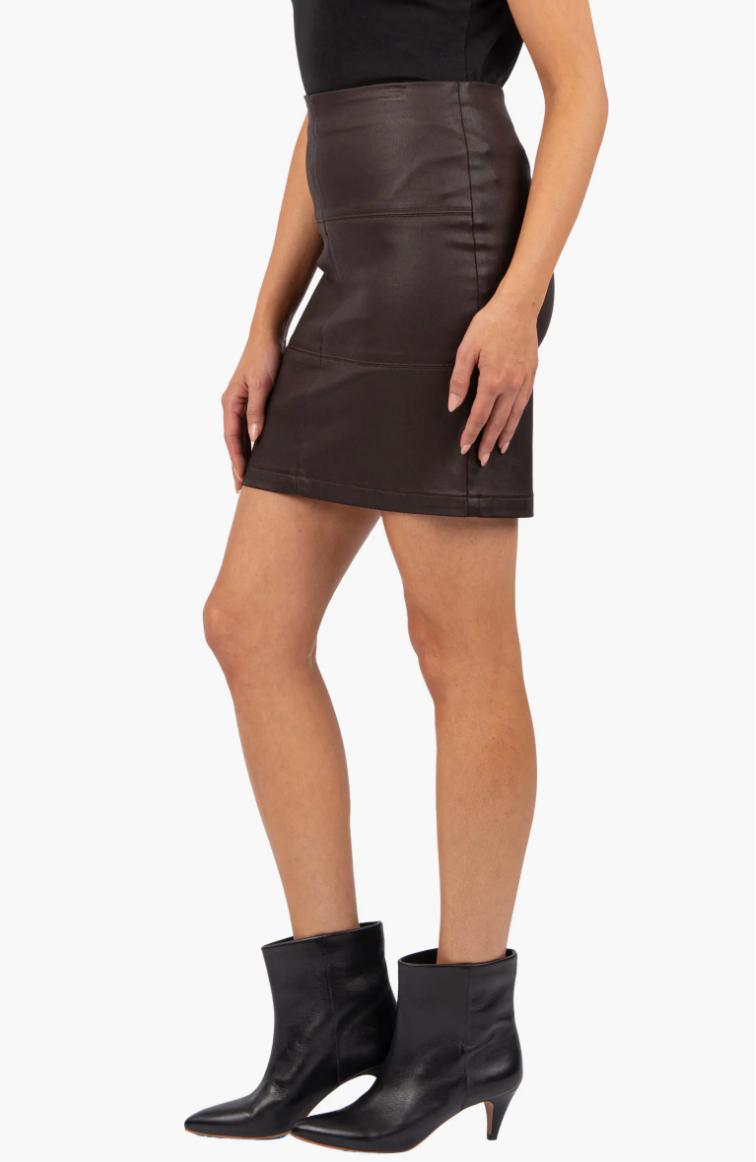 Kilah Panelled Skirt (Chocolate)