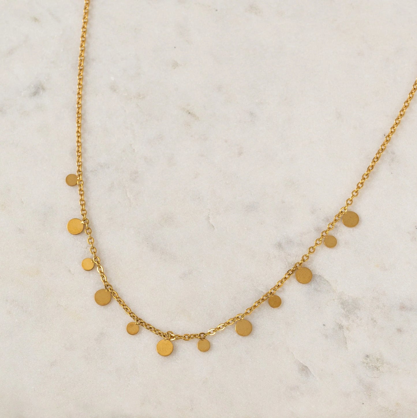 Solar Necklace in Gold