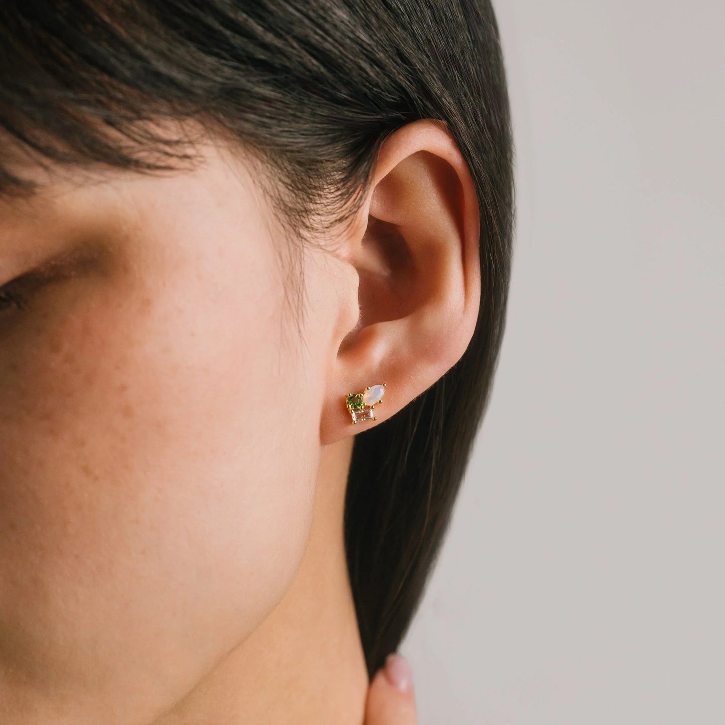 Sonata Stud Earrings in Opal Mix